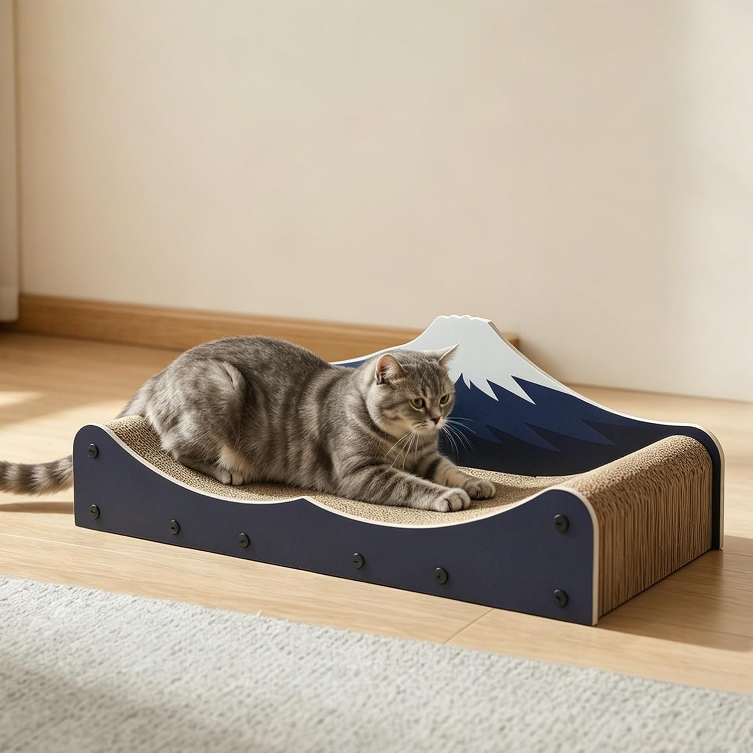 Mountain-Shape Large Cat Scratcher Bed Sofa