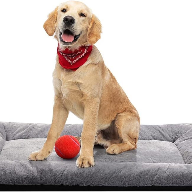 Medium Cozy Washable Crate Mat Grey
