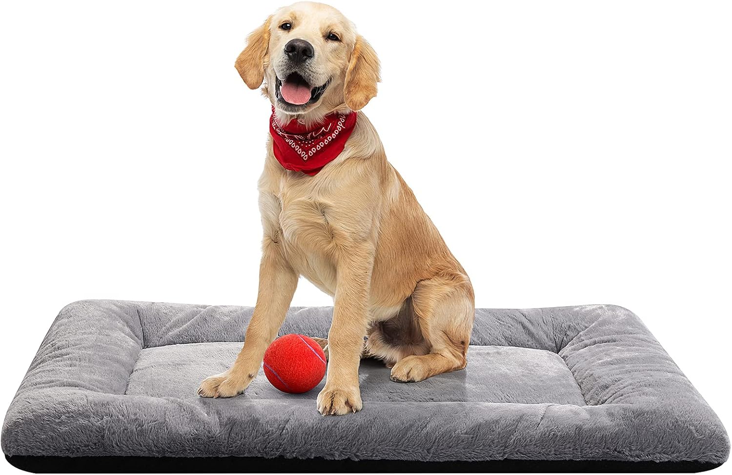 Medium Cozy Washable Crate Mat Grey