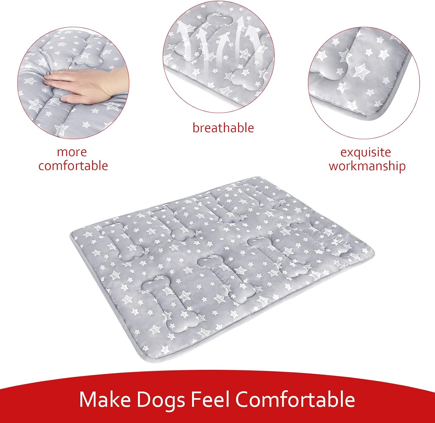 Star‑Print Soft Crate Mat 36 Inch - Image 2