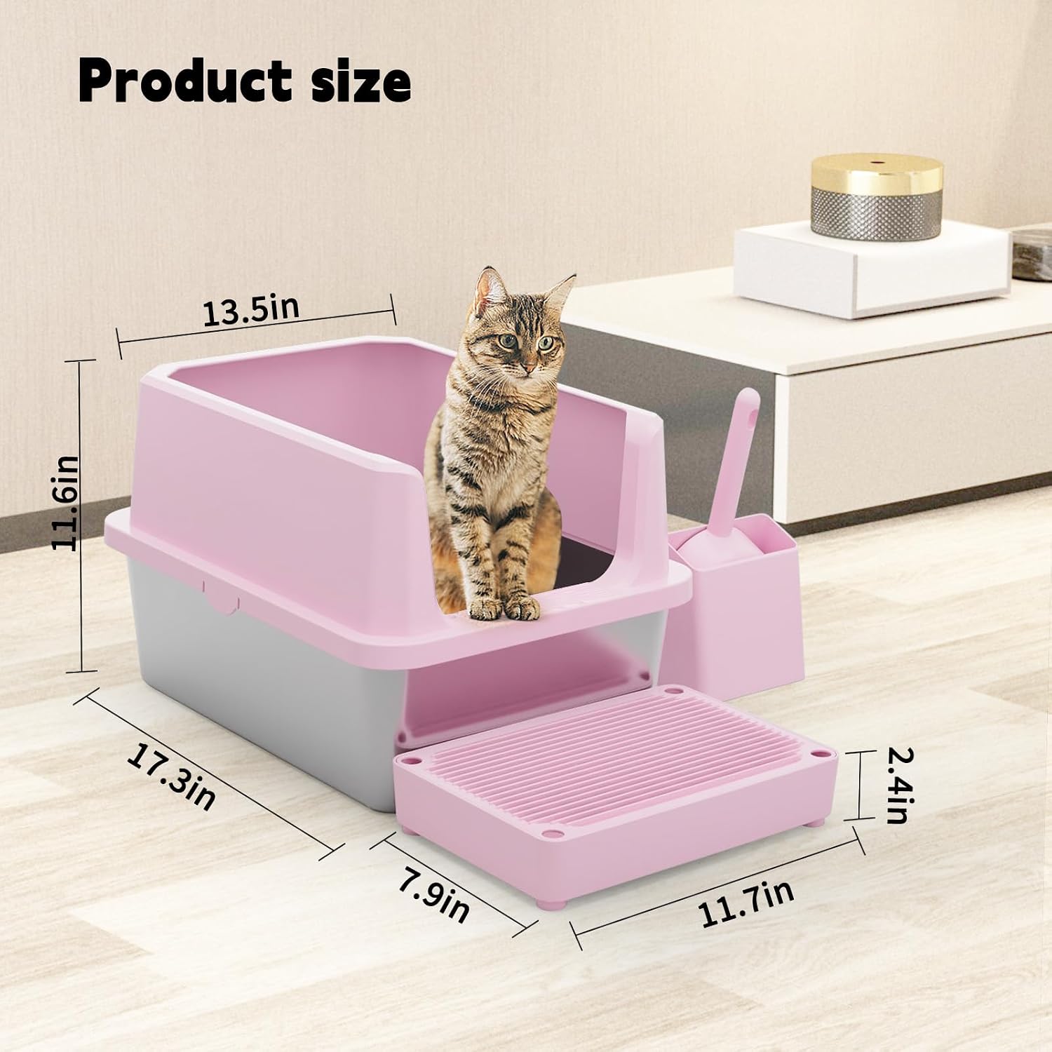 Open-Room Litter Box for Large Cats - Image 2