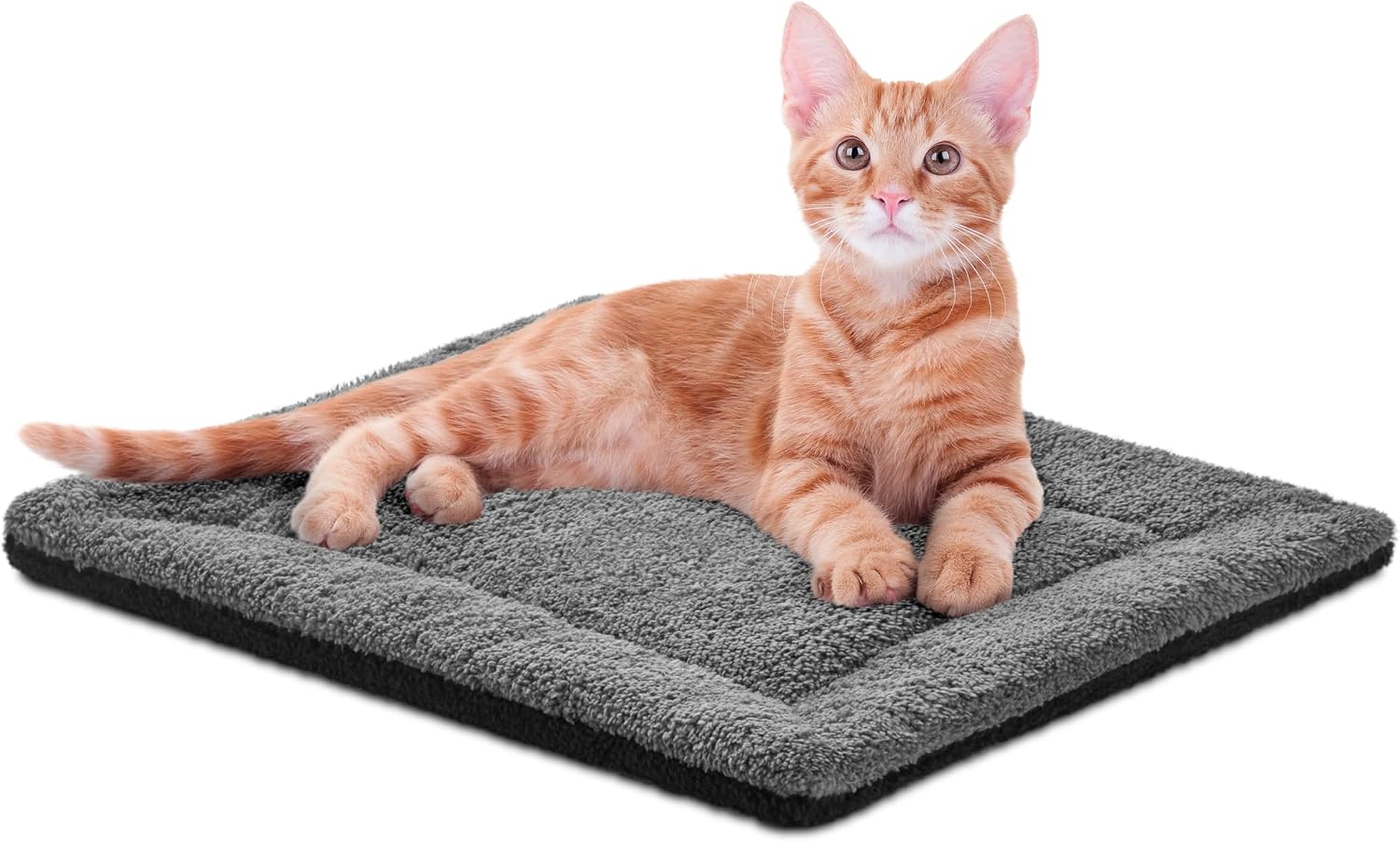 Self‑Warming Small Pet Pad Grey Black