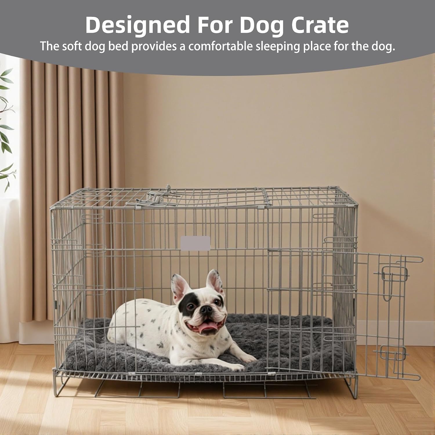 Large Fluffy Washable Crate Pad Dogs - Image 2