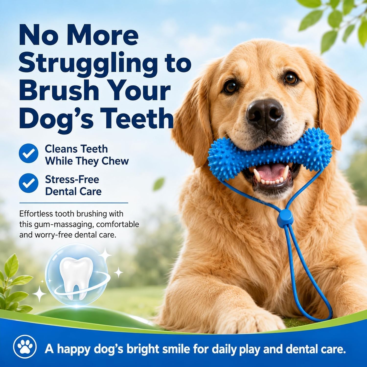 2-Pack Rubber Teeth-Cleaning Toy for All Breeds - Image 2