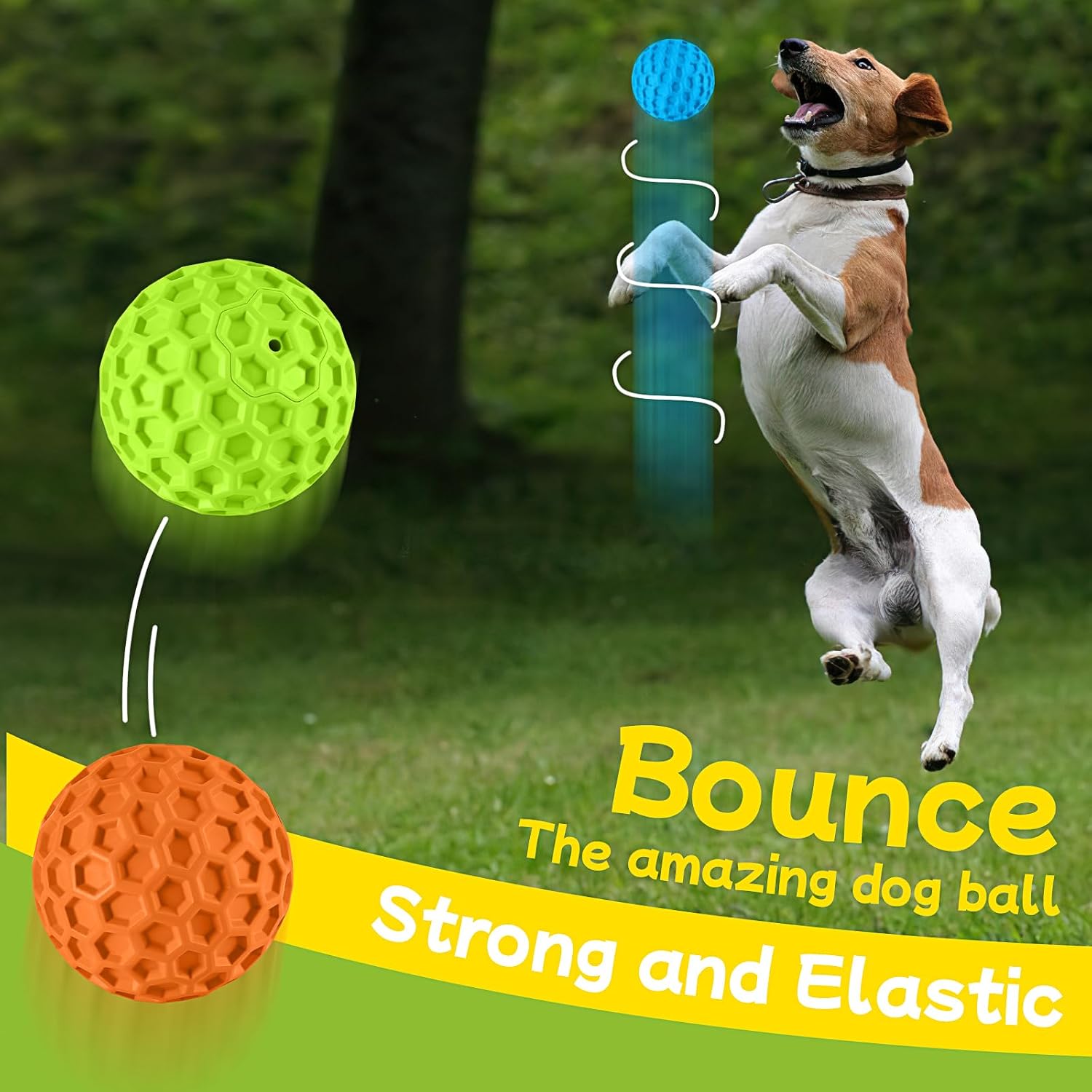 3-Pack Squeaky Rubber Balls for Medium-Large - Image 2