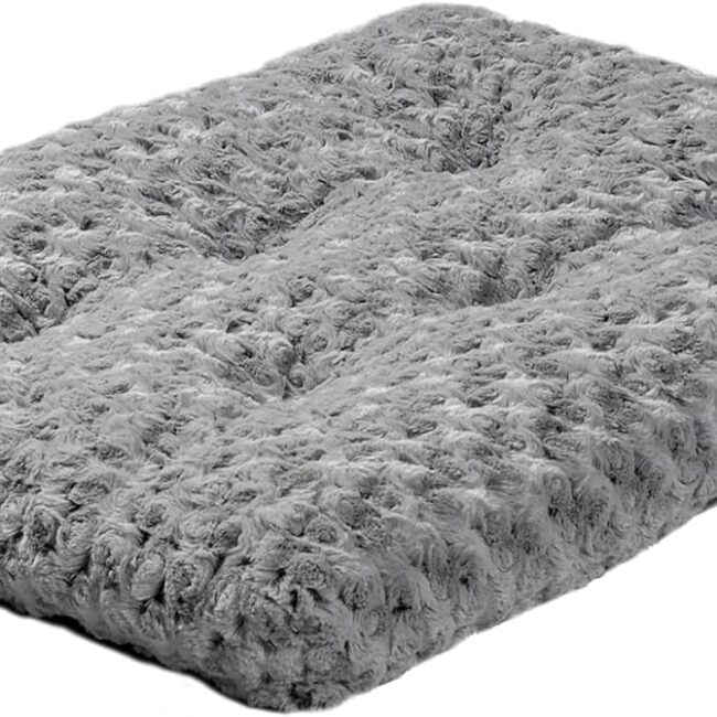 QuietTime Plush Crate Mat XXS Grey