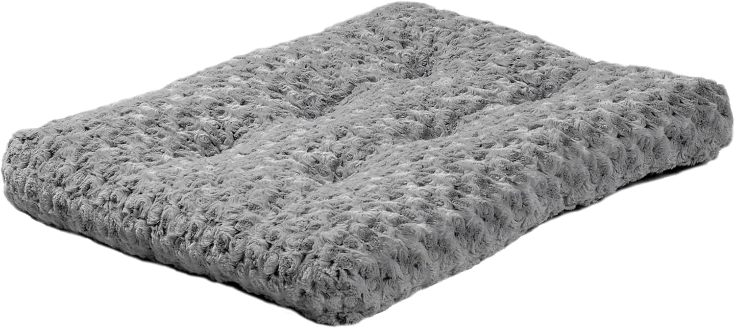 QuietTime Plush Crate Mat XXS Grey