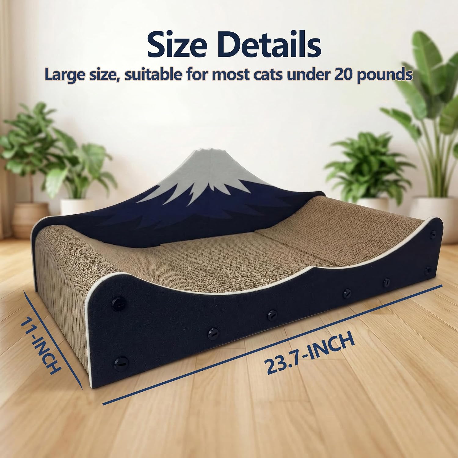Mountain-Shape Large Cat Scratcher Bed Sofa - Image 2