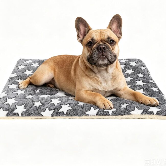 Machine‑Washable Grey Pet Crate Mat for Boxes