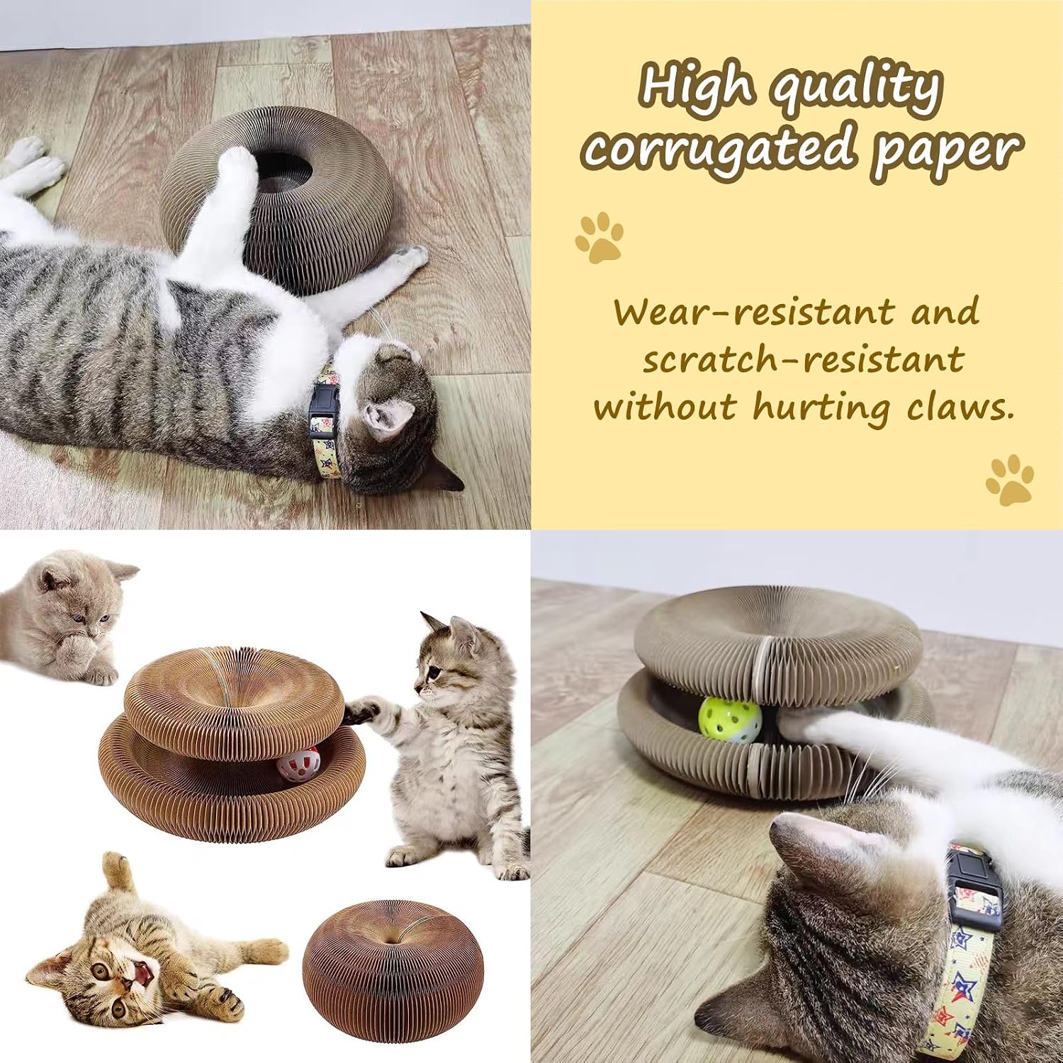Foldable Corrugated Cat Scratching Board Indoor - Image 2